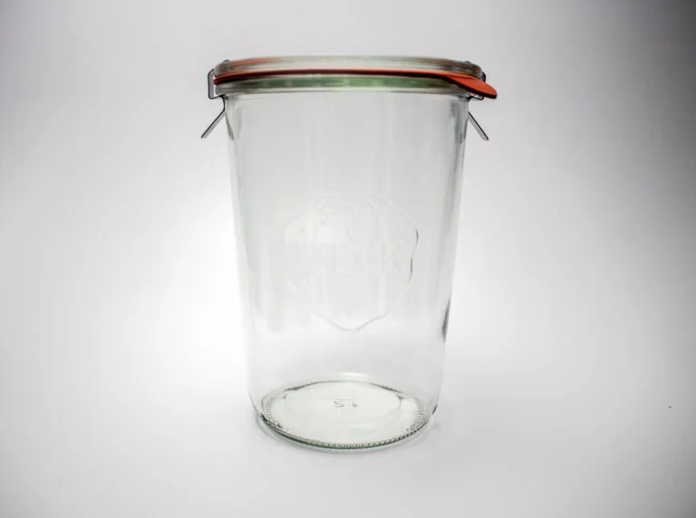 Glass Jars with Glass Lids (Set of 6)